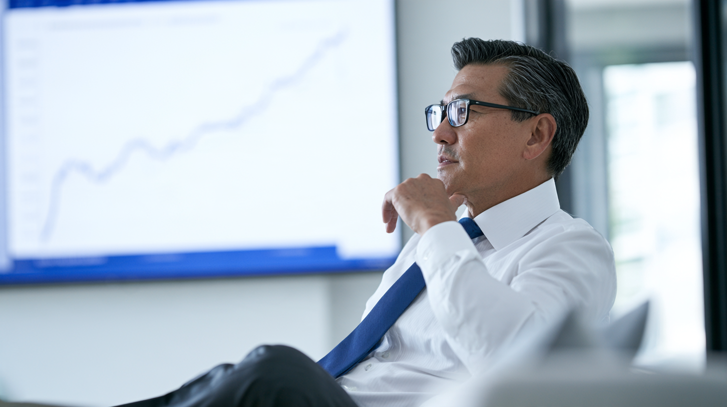 Adult man reviewing thyroid test results related to Hashimoto’s disease and thyroid antibodies.